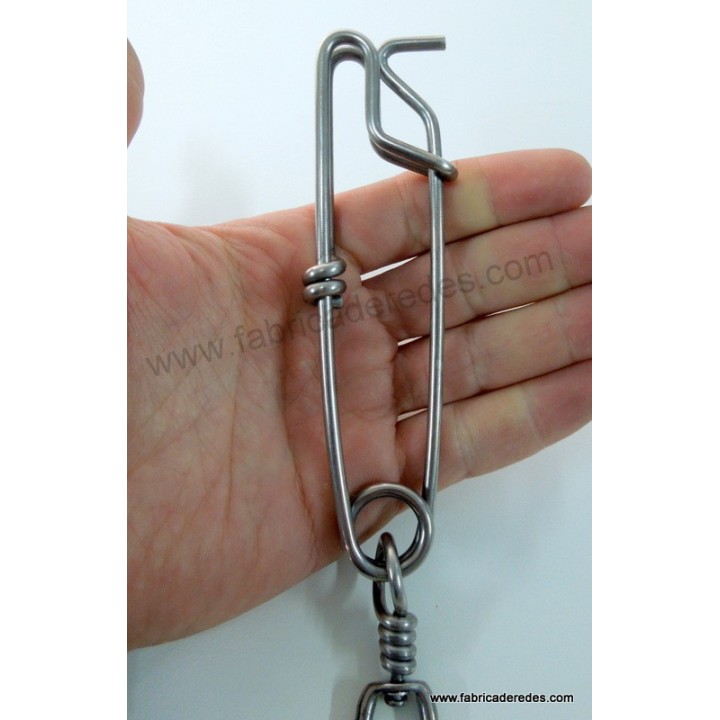 Mosqueton inox con giratorio 3.5x125 + S/S SBL