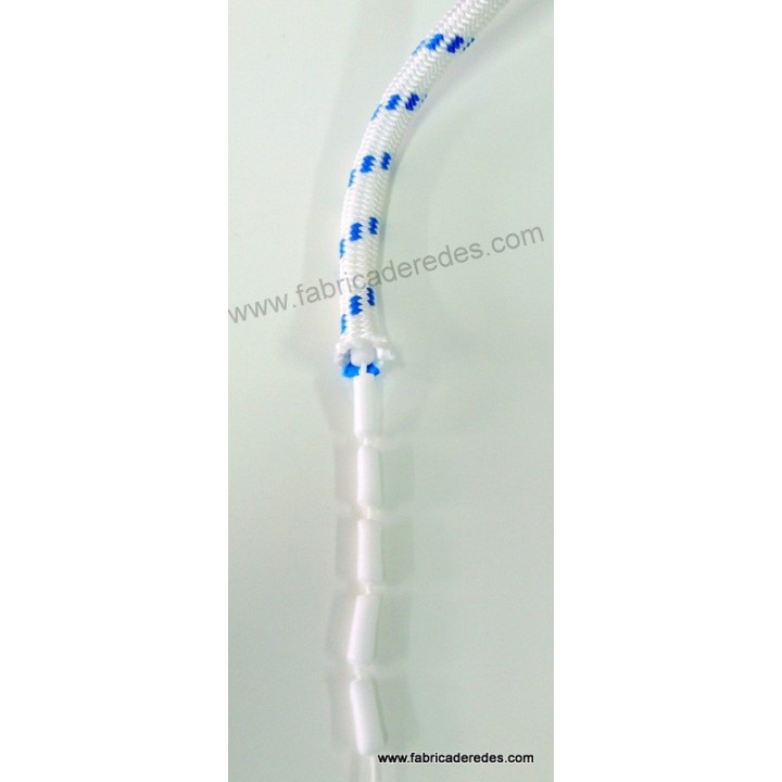 Cabo flotante 10mm Blanco-azul