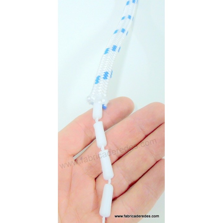 Cabo flotante 10mm Blanco-azul