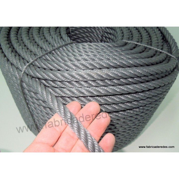 Cuerda polietileno 12mm x 200mts gris
