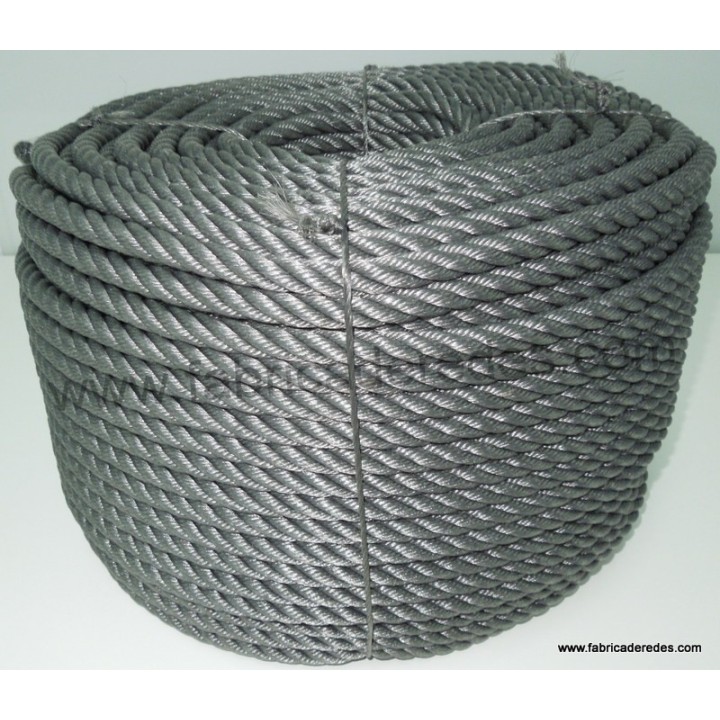 Cuerda polietileno 14mm x 200mts Gris