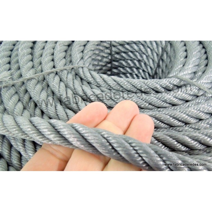 Cuerda polietileno 14mm x 200mts Gris