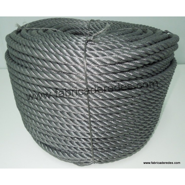 Cuerda polietileno 14mm x 200mts Gris