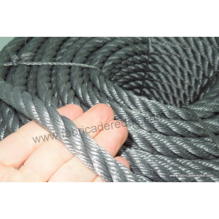 Cuerda polietileno 14mm x 200mts Gris