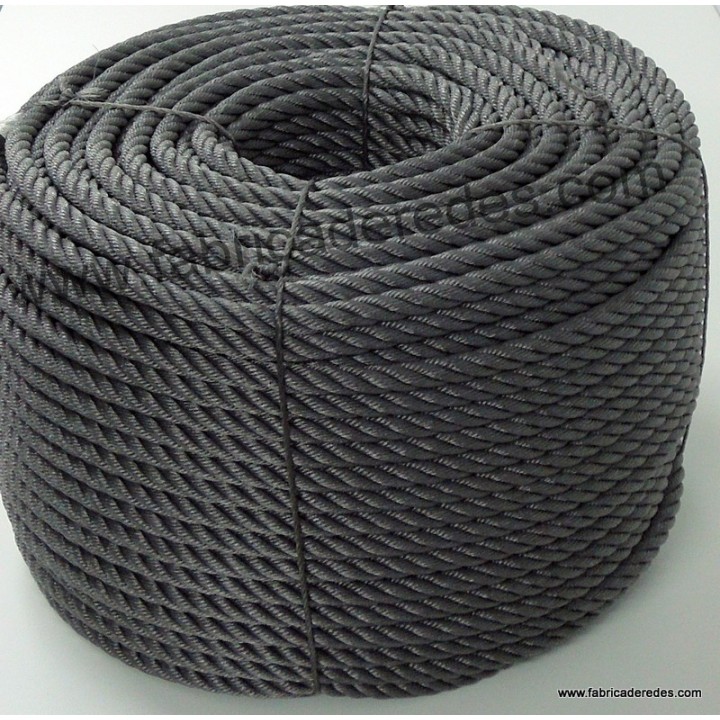 Cuerda polietileno 14mm x 200mts Gris