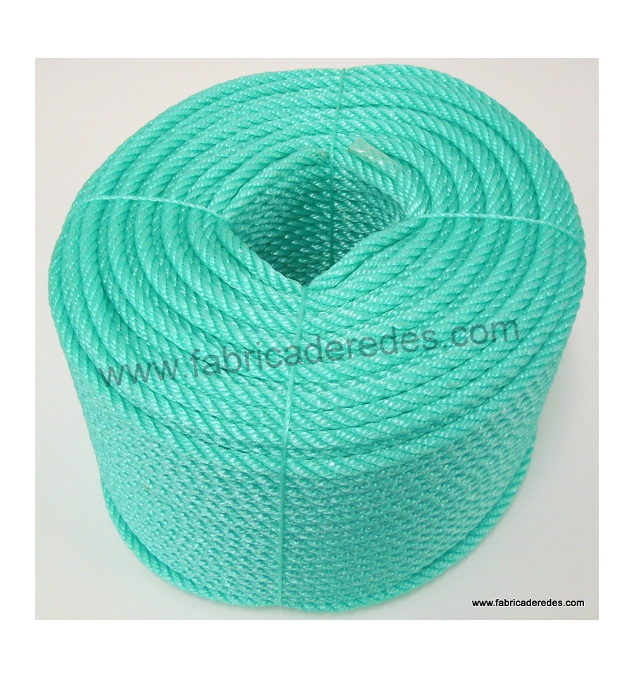Corde en polyéthylène de 10 mm en rouleaux de 200 mètres vert