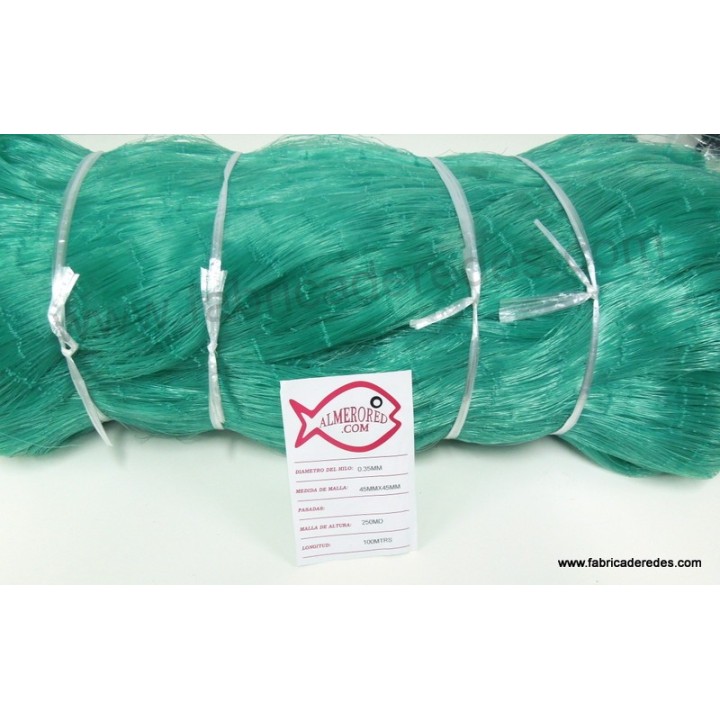 Red 0.35mm x 45mm x 250md x 100 mts