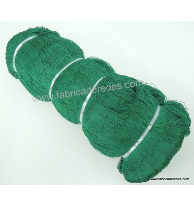 Red de pesca de alambre verde de nailon de tres capas de alta