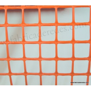Malla Plástica cuadrada Naranja 2,5cm x 2,5cm 540 grs