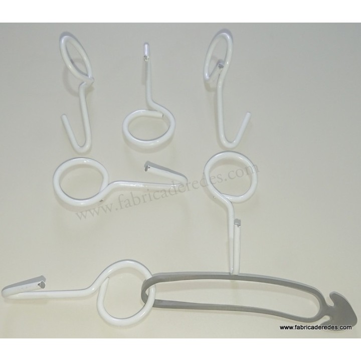 Gancho alambre plástico