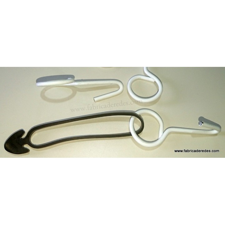Gancho alambre plástico