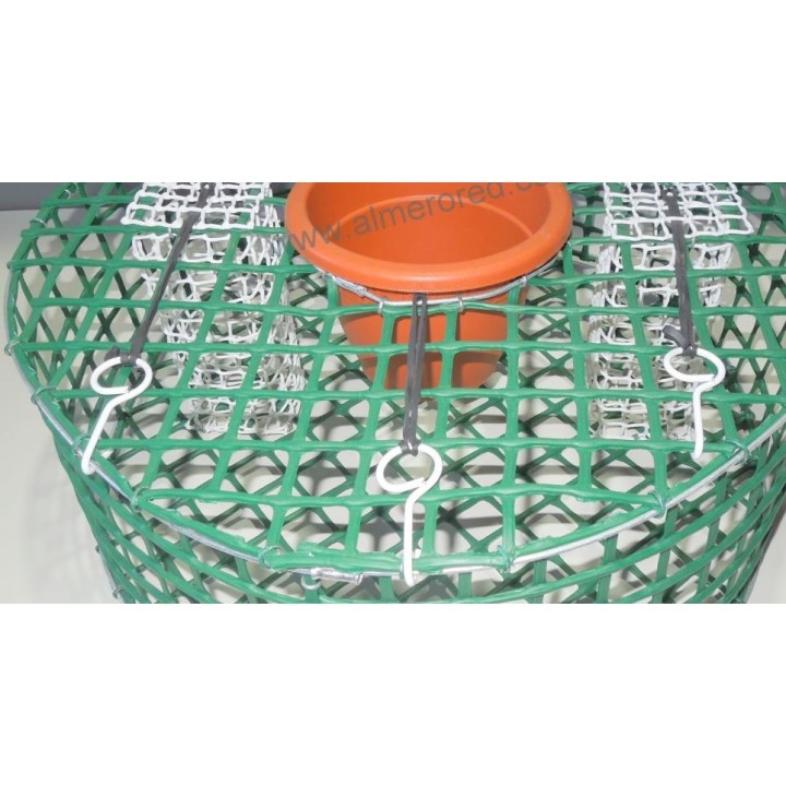 Gancho alambre plástico