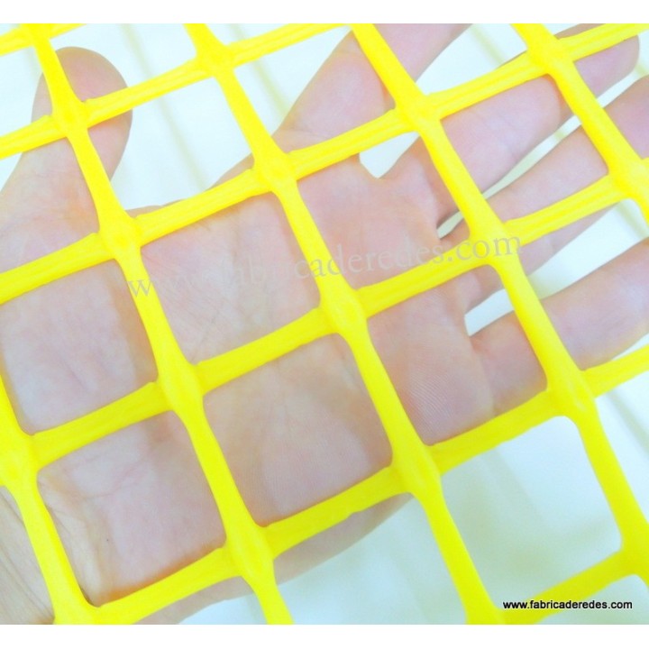 Malla plástica cuadrada Amarilla 3cm x 3cm 750 gramos