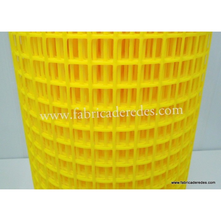 Malla plástica cuadrada Amarilla 3cm x 3cm 750 gramos