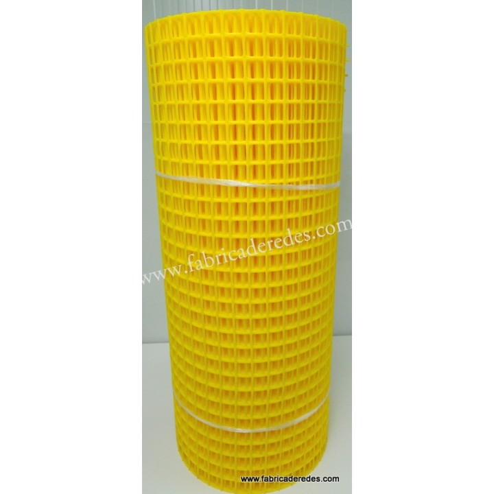 Malla plástica cuadrada Amarilla 3cm x 3cm 750 gramos