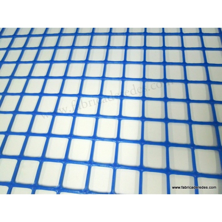 Malla plástica cuadrada Azul 3cm x 3cm 450 gramos