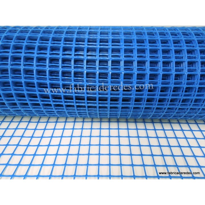 Malla plástica cuadrada Azul 3cm x 3cm 450 gramos