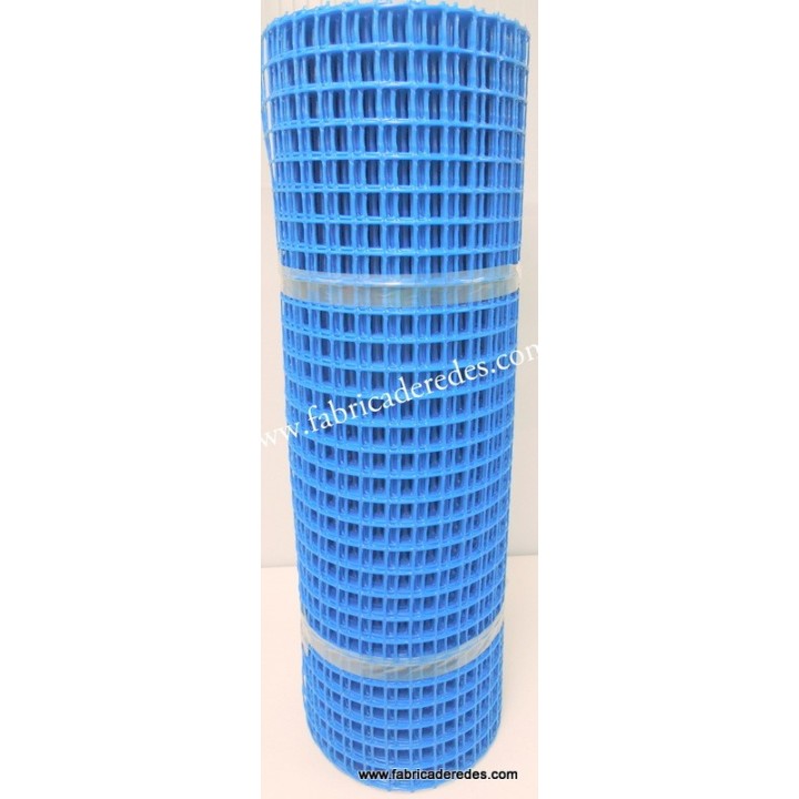 Malla plástica cuadrada Azul 3cm x 3cm 450 gramos