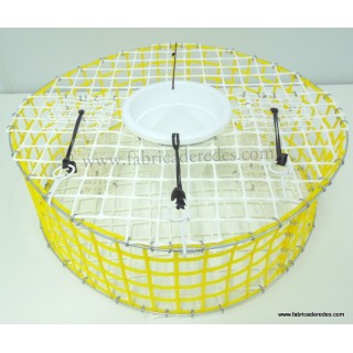 Nasa pulpo chata amarilla y blanca