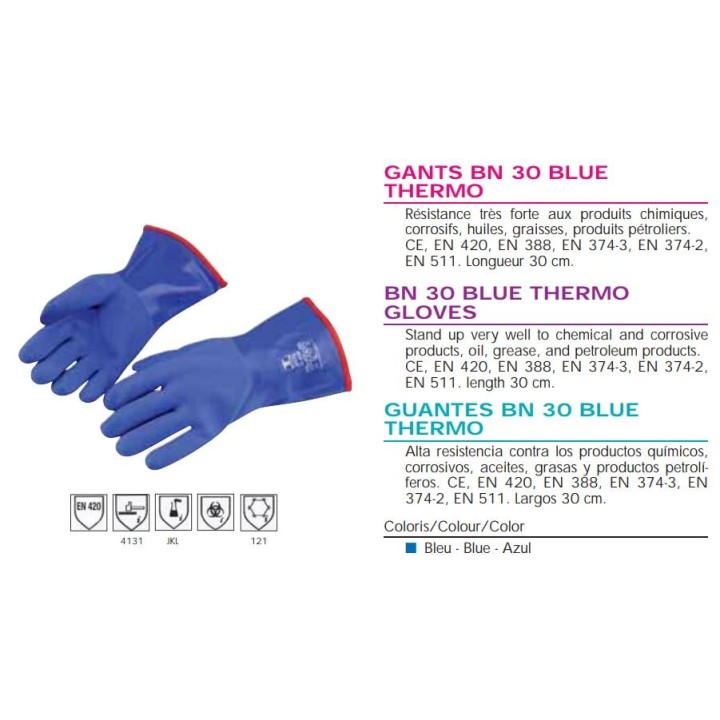 Guantes Thermo BN 30 Azul Guy Cotten