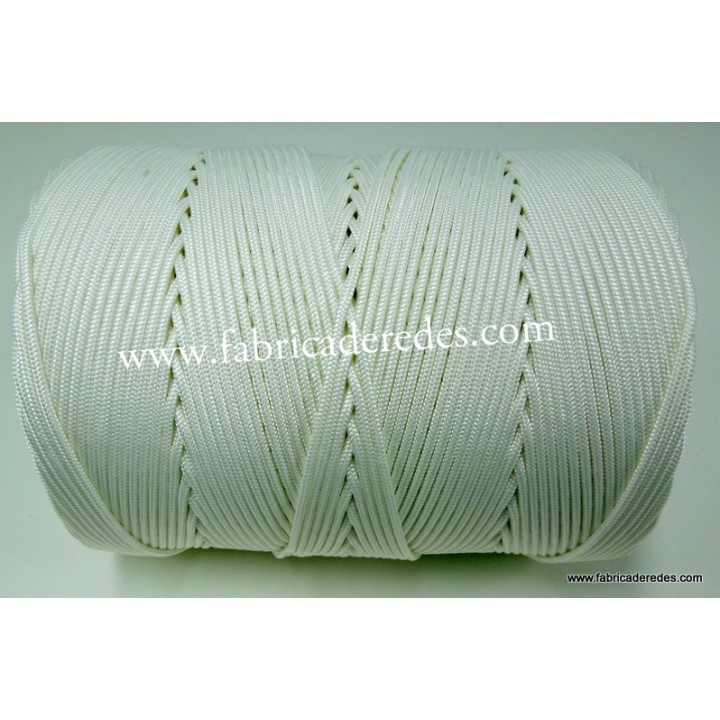 Cabo nylon 4mm x 500 metros Blanco
