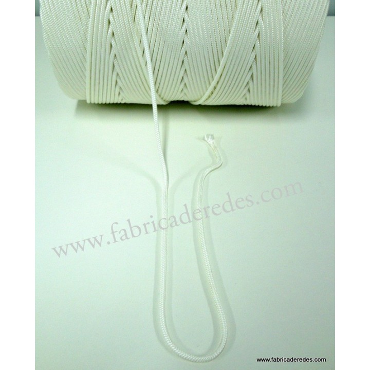 Cabo nylon 4mm x 500 metros Blanco