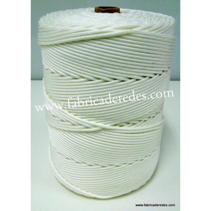 Cabo nylon 4mm x 500 metros Blanco