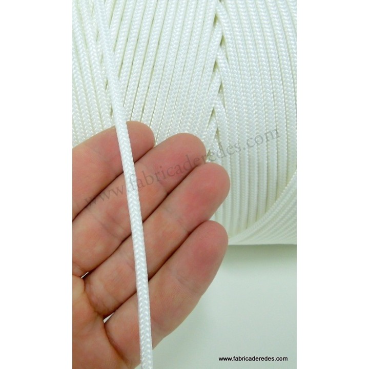 Cabo nylon 4mm x 500 metros Blanco