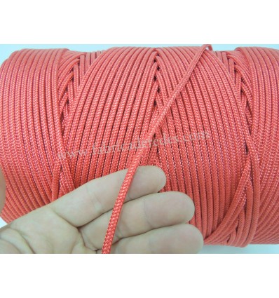 Corde en nylon tressé 4,5mm x 500 mètres Rouge