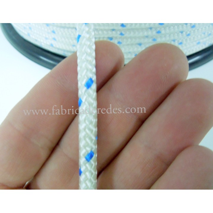 Cabo nylon trenzado 6mm x200mts