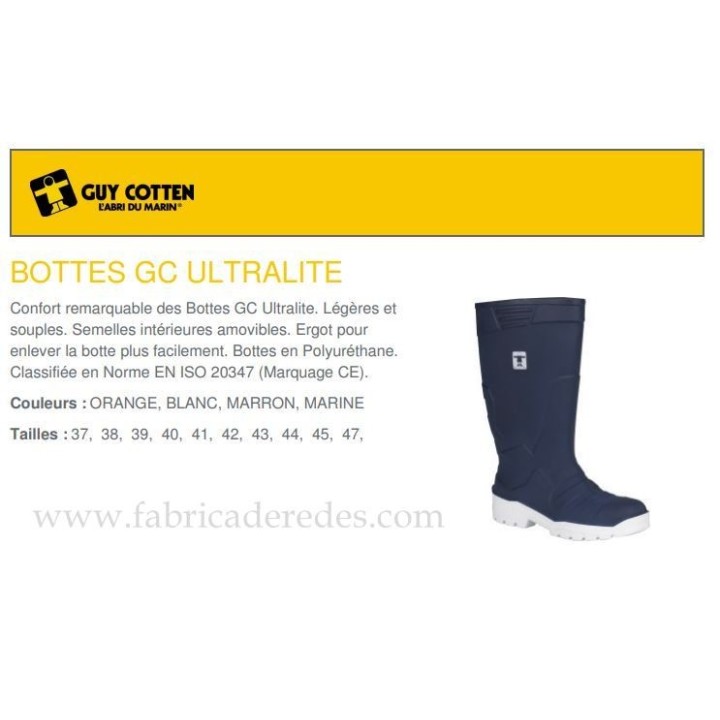 Botas Ultralite Marino con suela blanca