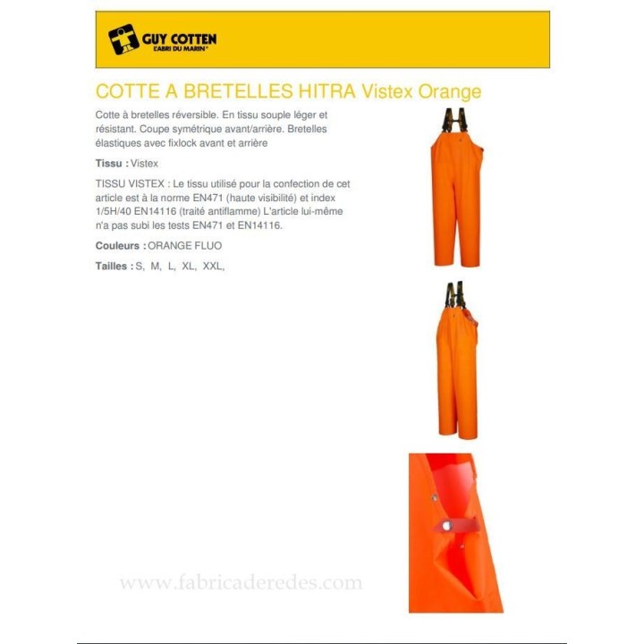 Pantalon Peto hitra naranja fluo guy cotten