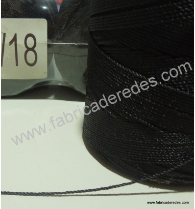 Thread nylon 210/18 twisted black arm fishing nets