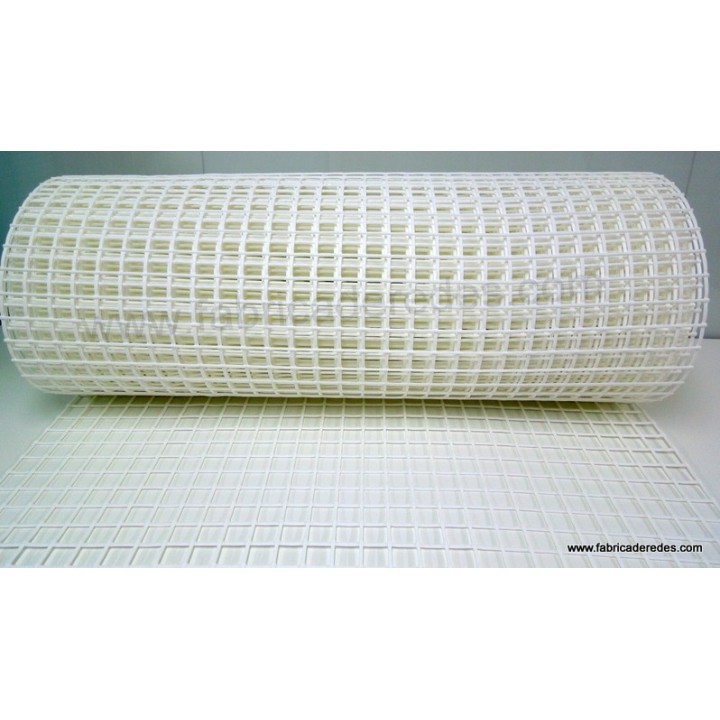 Malla plástica cuadrada blanca 3cm x 3cm 750 gramos