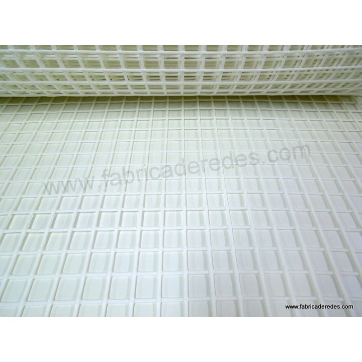 Weiße quadratische Kunststoffmasche 3 cm x 3 cm 750 Gramm