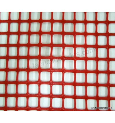Red square plastic mesh 1.8cm x 1.8cm 620 grams