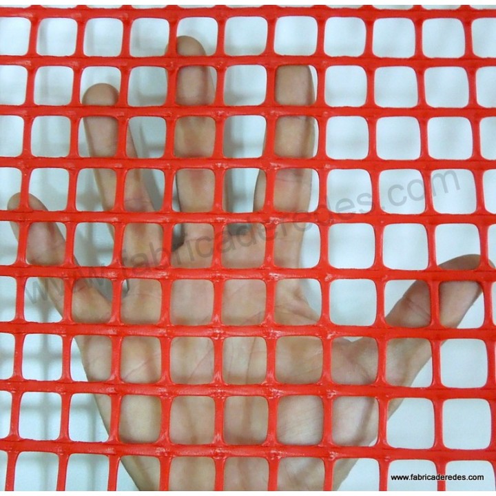 Red square plastic mesh 1.8cm x 1.8cm 620 grams