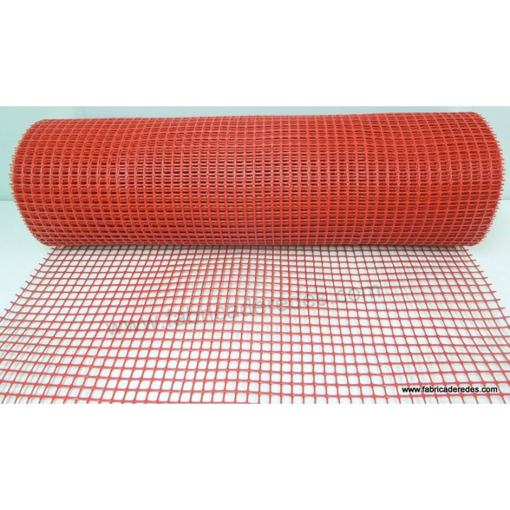 Rote quadratische Kunststoffmasche 1,8 cm x 1,8 cm 620 Gramm