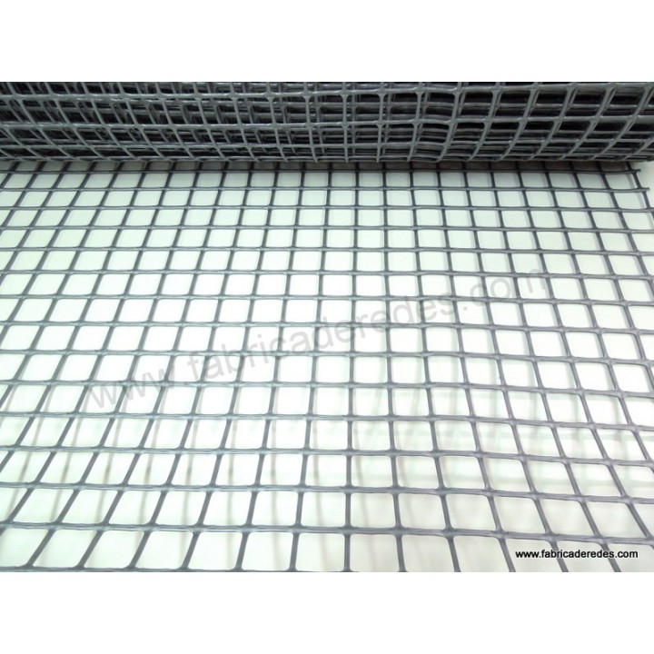 SQUARE PLASTIC MESH silver grey 3CM X 3CM 450 GRAMS