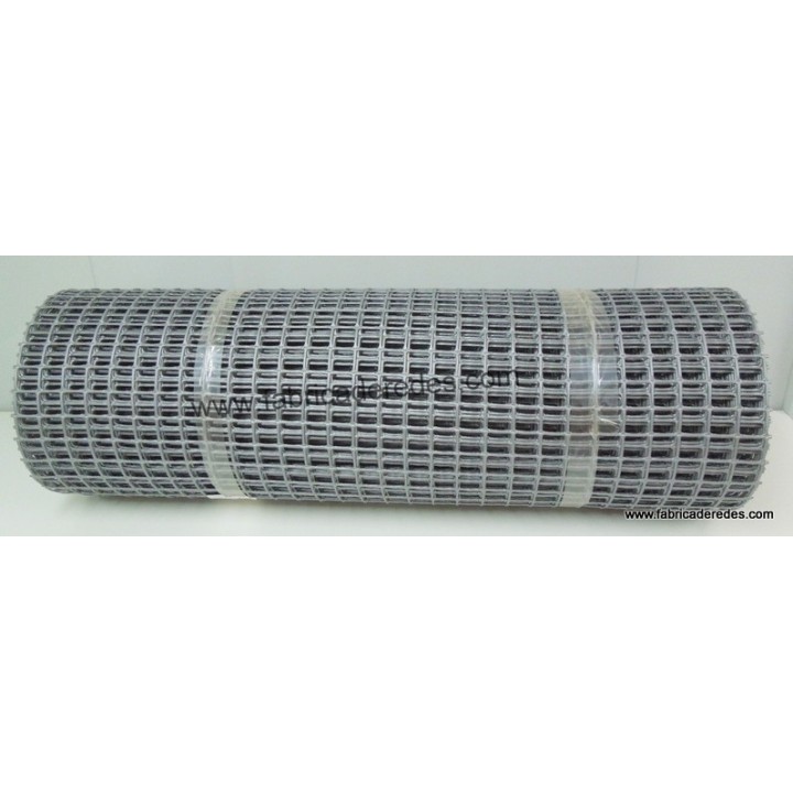 SQUARE PLASTIC MESH silver grey 3CM X 3CM 450 GRAMS