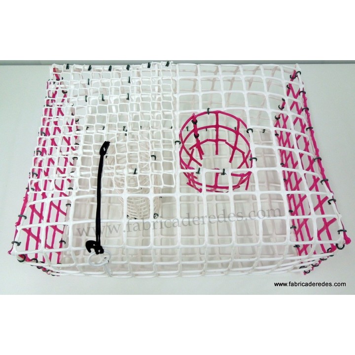 Nasa de pulpo BLANCA Y ROSA