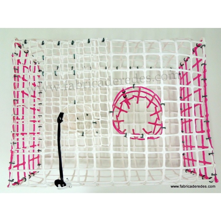 Nasa de pulpo BLANCA Y ROSA