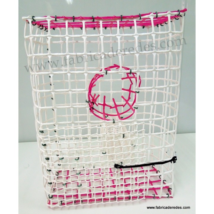 Nasa de pulpo BLANCA Y ROSA