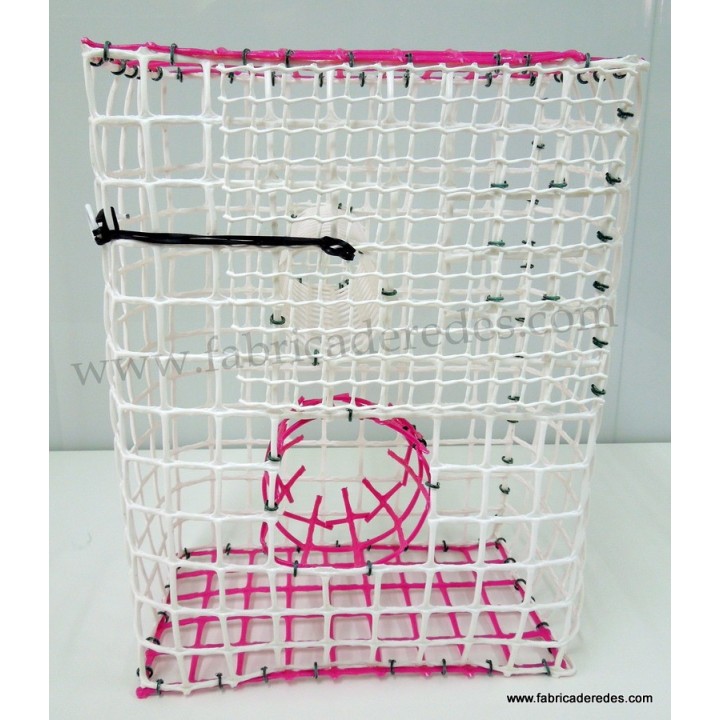 Nasa de pulpo BLANCA Y ROSA