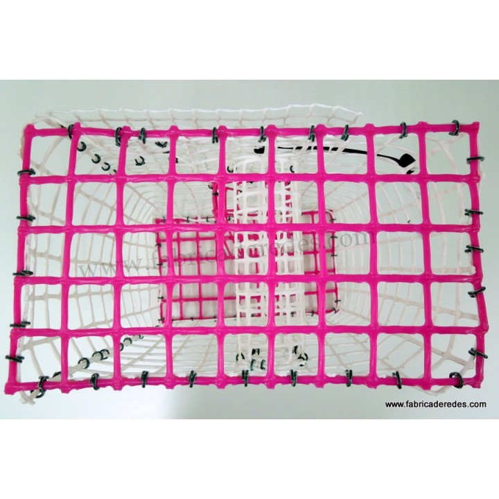 Nasa de pulpo BLANCA Y ROSA