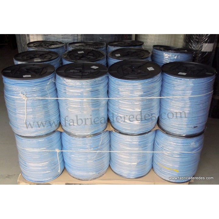 CUERDA POLIPROPILENO 7MM X 500 METROS BLANCO-AZUL