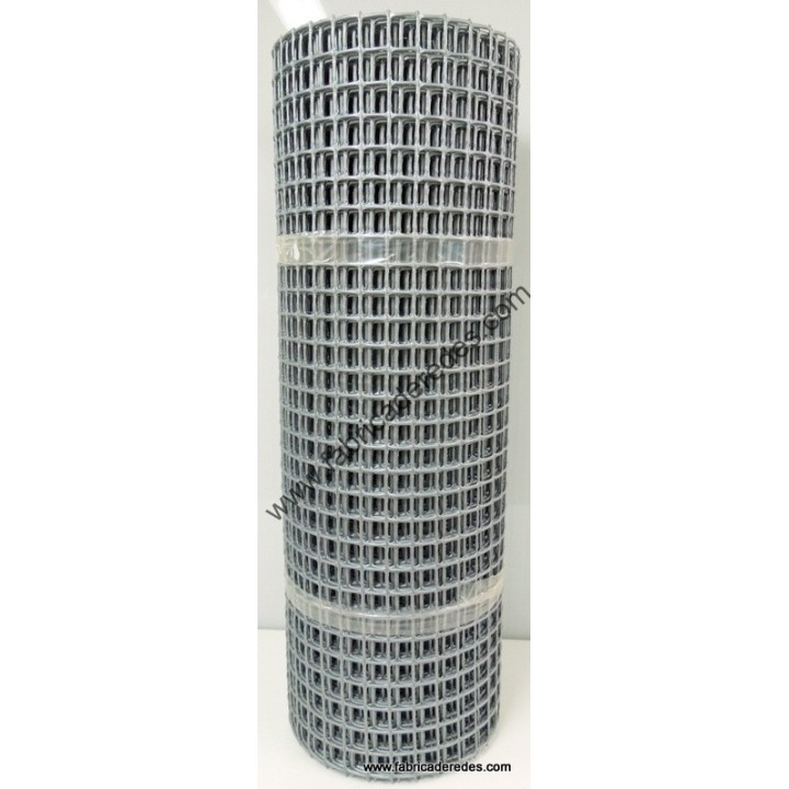 Quadratmaschen Grau Silber 3 cm x 3 cm 650 Gramm