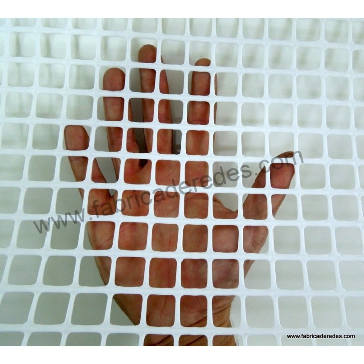 Malla cuadrada blanca 1,8cm x 1,8cm 620 gramos
