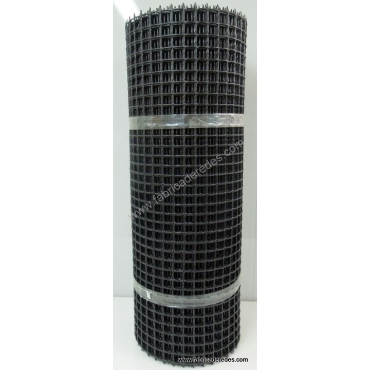 Malla cuadrada NEGRA 2,5cm x 2,5cm 650 gramos