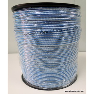 Cuerda polipropileno 6mm x 515 metros BLANCA-AZUL